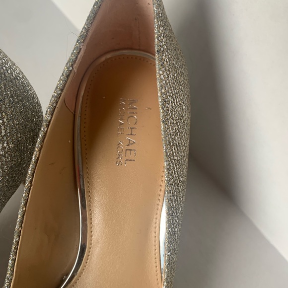 Michael Kors silver kitten heels. - Picture 4 of 5